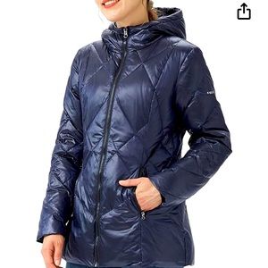 Orolay womens thickened down hooded jacket, NWT